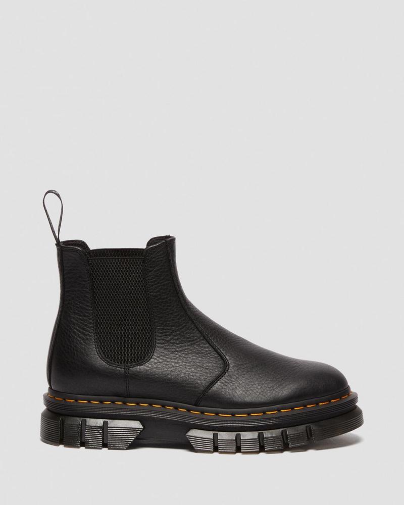 Dr Martens Rikard Lunar Leren Enkellaars Heren Zwart | NL 356XYU